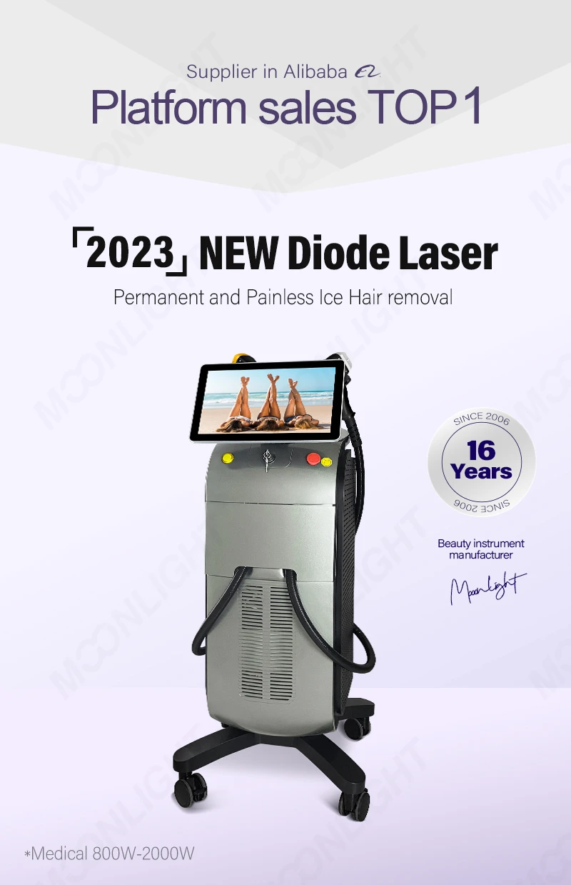 Klinický laserový epilační stroj
